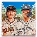 Logan Webb and Aaron Judge