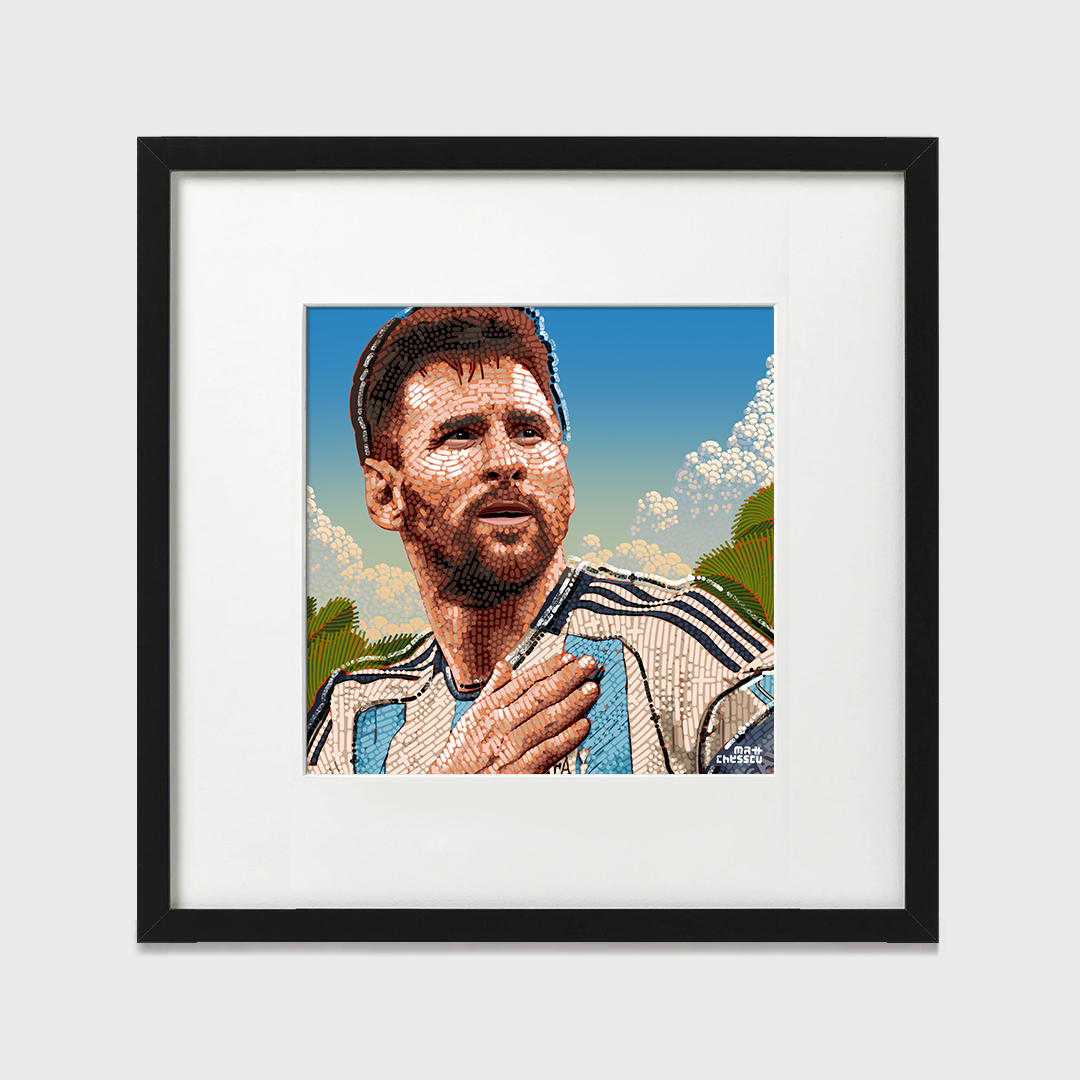 Impresión pequeña de Messi